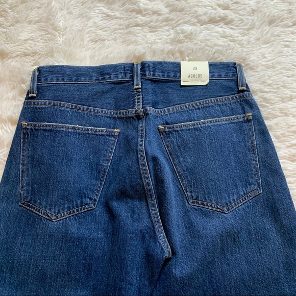 NWT AGOLDE CUT OFF TAPERED HERO JEAN - DESOLATE - Picture 6 of 7